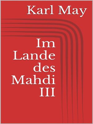 cover image of Im Lande des Mahdi III